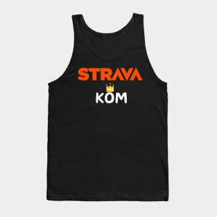 Strava KOM, Strava Running Gift, Cycling Gifts, Strava Gift Tank Top